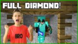 Getting FULL Diamond Armour and Tools in Minecraft Hardcore!