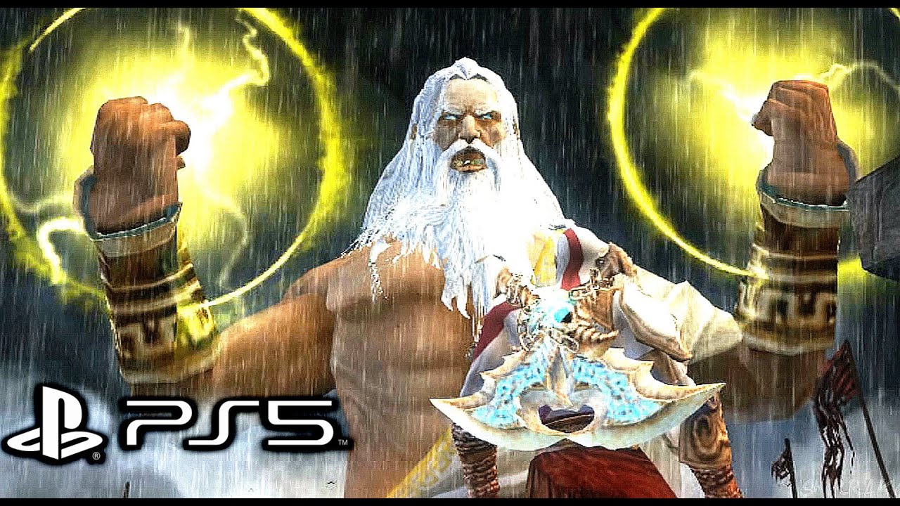 God of War 2 Remastered (PS5) Zeus Final Boss Fight (4K