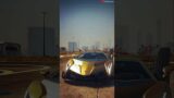Gold Lamborghini Stunt Over Plane in GTA V