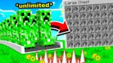 I Made UNLIMITED Creeper Farm In Minecraft *SUPER EASY* !!