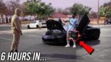 I Went to the Hood with a Lamborghini & PS5 FOR 24 HOURS!  *WORST DECISION EVER*