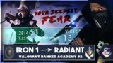 IRON 1 TO RADIANT [ Valorant Ranked Academy #2 ] – Your Worst Solo Queue Nightmare!