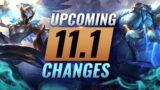 MASSIVE CHANGES: New Buffs & NERFS Coming in Patch 11.1 – League of Legends Season 11