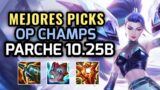 MEJORES PICKS Y CAMPEONES OP – PARCHE 10.25B League of Legends 2021 – OP Champs LOL Temporada 11