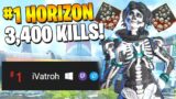 Meet The Number ONE Horizon… 4,000 Kills Already?! (Apex Legends Crossplay)