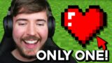 Minecraft, But With Only 1 Heart!
