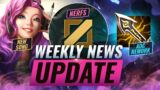 NEW UPDATES: Mid Lane NERFS + ADC Items REWORK + Seraphine Worlds Update & MORE – League of Legends