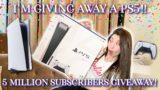 PS5 Giveaway for 5 Million Subscribers!! Thank you for subscribing!!