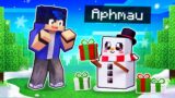 Playing Minecraft As A Helpful Snowman!