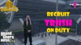 RECRUIT TRIISH ON DUTY | GTA V RP | BILLIONAIRE CITY