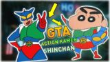 SHINCHAN GTA V MOD IN HINDI | Shinchan Meets Action Kamen | Shinchan   Funny Mod In Gta 5 |