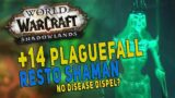 Shadowlands +14 Plaguefall (Tyrannical) | Resto Shaman M+ Dungeon Gameplay | WoW