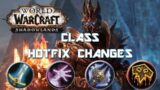 Shadowlands Class Tuning Changes
