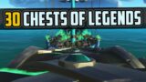Stacking 30 Chests of Legends [Sea of Thieves]