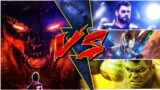 Surtur and Thanos vs Avengers Starlord VS Spider-Man surtur vs Ironman(SUNDAY WITH SUPERBATTLE)
