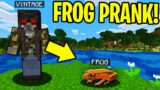 TROLLING AS A FROG IN MINECRAFT!