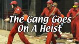 The Gang Goes On A Heist (GTA V ONLINE NONSENSE: PART 2)