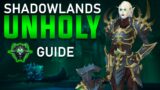 UNHOLY DEATH KNIGHT GUIDE PVE Patch 9.0 | Shadowlands Part 1