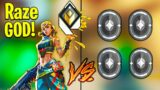 Valorant: 1 Radiant Raze GOD VS 4 Iron Players – Who Wins?