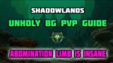 WoW Shadowlands Strongest Unholy DK PvP Battleground Setup – Insane DMG!!!
