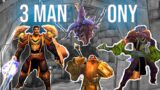 World first 3 man Onyxia! World of Warcraft Classic