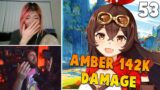 Xlice's Amber Deals 142K Damage | Genshin Impact Moments #53