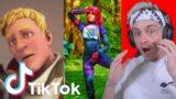 reacting to fortnite tik toks and trying not to laugh… (so funny)