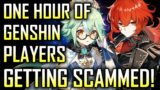 1 HOUR OF GENSHIN IMPACT PLAYERS GETTING SCAMMED | Genshin Impact Wishes