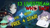10 Free Wishes / Choose a 4 Star / 1600+ Primogems | 1.3 Genshin Impact Livestream Was SICK AF!