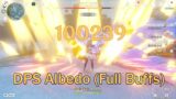 100k DMG Albedo DPS Build (Full Buffs)! [Genshin Impact]