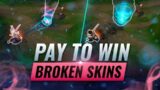 11 BROKEN Skins That BUFF Your Champion: Pay To Win? – League of Legends