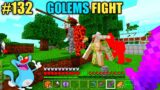 #132 | Minecraft | Bad Golems Vs Good Golems | Oggy And Jack | Minecraft Pe | In Hindi |