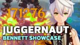 [AR55] LVL 90 JUGGERNAUT Bennett SHOWCASE + Strategy! (Genshin Impact)