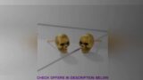 Amazing Product 2019 Hot Punk Hiphop Rock Skull Skeleton 999% 24K True Real Solid Genuine Gold AU99