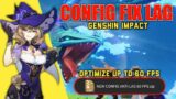 BEST CONFIG FIX LAG GENSHIN IMPACT 60 FPS NO FRAMEDROP.WORK RAM 3 GB ALL DEVICE NO BANNED.