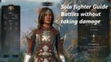 Baldur's Gate 3 Solo fighter defeating evil