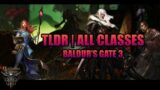 Baldur's Gate 3 | TLDR All Confirmed Classes | BG3