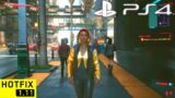 CYBERPUNK 2077 HOTFIX 1.11 PS4 Slim Gameplay & Graphics – Free Roam Walking Around the Night City #6