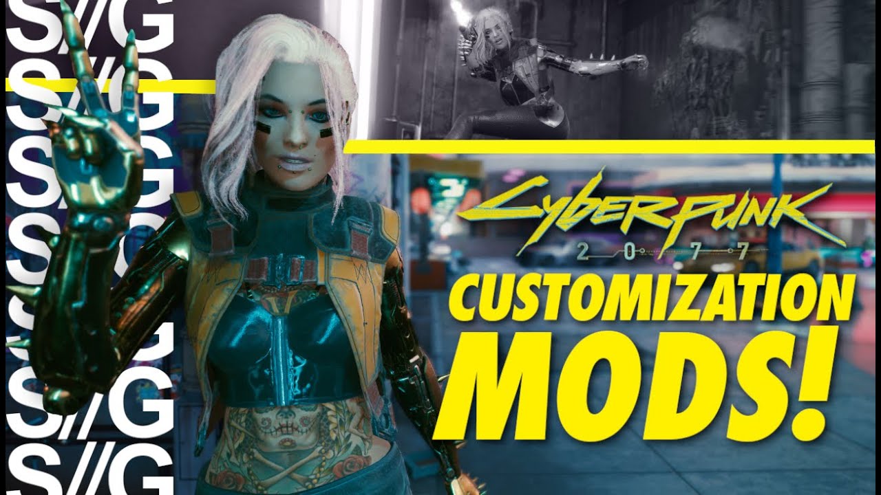 CYBERPUNK 2077 PC MODS! Character Customization! - Game videos