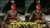 CYBERPUNK 2077 PS4 Comparison – UPDATE 1.04 vs 1.10