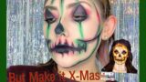 Christmas Pumpkin Skull Makeup