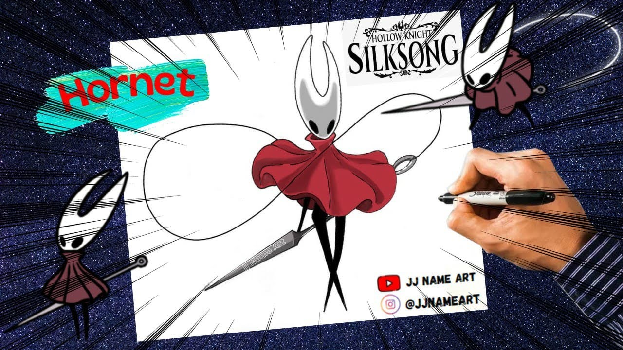 Como Desenhar A Hornet De Hollow Knight Silksong Game Videos