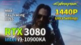 Cyberpunk 2077 – 1440P Ultra Settings | RTX 3080 | i9-10900KA | FPS Test | Benchmark
