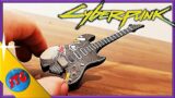 Cyberpunk 2077 – Johnny Silverhand's Guitar sculpted from clay