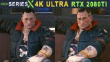 Cyberpunk 2077 RTX 2080Ti PC Vs Xbox Series X Quality Mod Gameplay Graphics Comparison