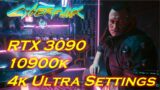 Cyberpunk 2077 | RTX 3090 | 109000K | 4K Ultra Settings (Corpo Playthrough)