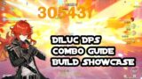 Diluc DPS Guide | Complete Build Showcase | Combo Tutorial – Genshin Impact
