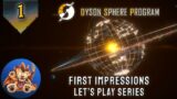 Dyson Sphere Program – New Production Line Game – Starter Base – Early Access Lets Play – EP1