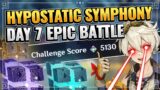 EPIC FINAL BATTLE DAY 7 HYPOSTATIC SYMPHONY Genshin Impact New Event Where is Liben? Welcome back!