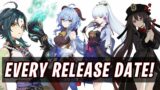 EVERY Character Release Date For Genshin Impact